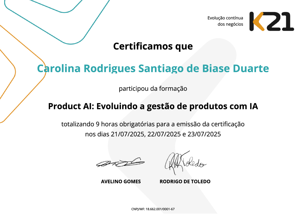 Certificado K21